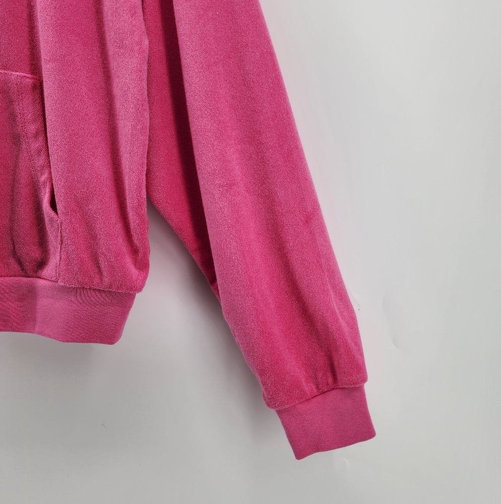 Skims Terry Lounge Pullover Hoodie Watermelon Pink Size Large New - Picture 4 of 9